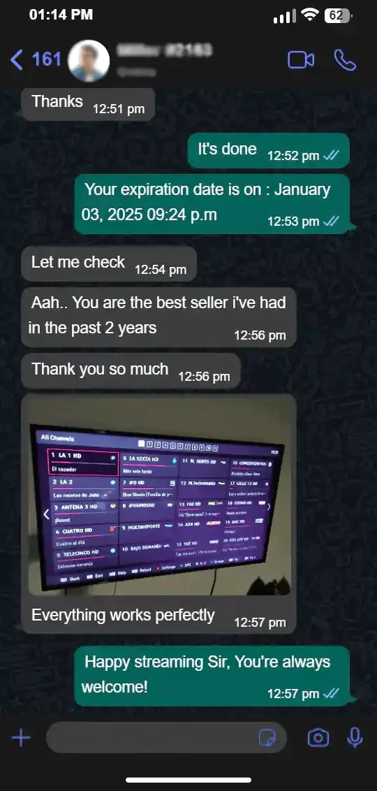 IPTV happy customer 6